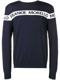Frankie Morello джемпер в полоску с логотипом