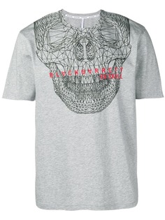 Blackbarrett skull wire print T-shirt