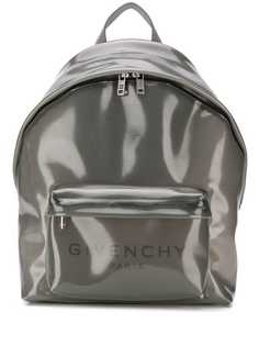 Givenchy shiny logo print backpack