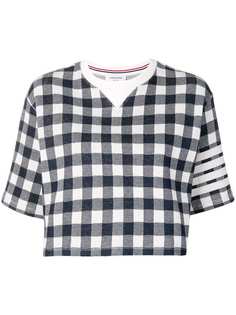 Thom Browne футболка мешковатого кроя с 4 полосками
