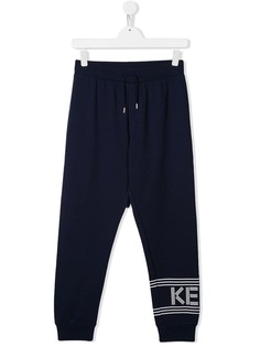 Kenzo Kids джоггеры со шнурком и принтом логотипа