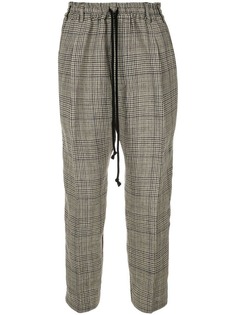 Song For The Mute cropped check trousers