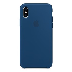 Чехол (клип-кейс) APPLE MTF92ZM/A, для Apple iPhone XS, синий