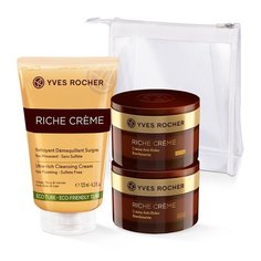 Yves Rocher Набор «Интенсивное питание и Очищение» в косметичке