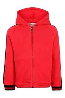 Красная толстовка с капюшоном Gucci Kids