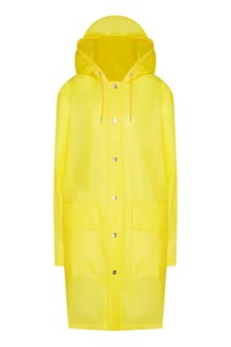 Желтый виниловый плащ Rains