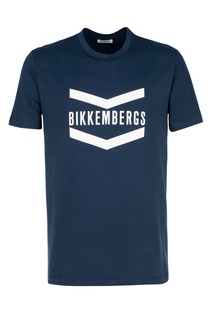 Синяя футболка из хлопка Dirk Bikkembergs