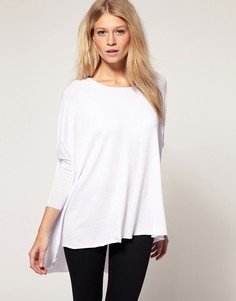 Свободный лонгслив с драпировкой ASOS - Красный