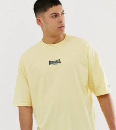 Свободная футболка с круглым вырезом Lonsdale - Желтый