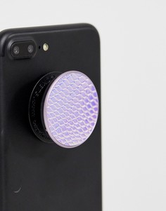 Переливающаяся подставка для телефона с отделкой под кожу змеи Popsockets - Мульти