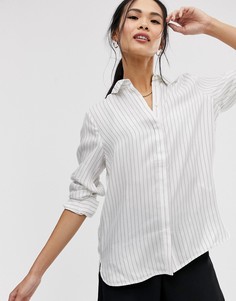 Рубашка в полоску Gestuz - Jenna - Белый