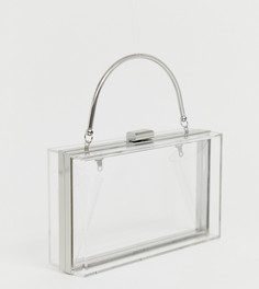 Прозрачная сумка с ремешком-цепочкой через плечо True Decadence - Очистить