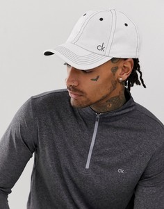 Белая саржевая кепка в винтажном стиле Calvin Klein Golf - Белый