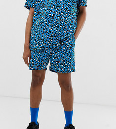 Комбинируемые шорты с леопардовым принтом Milk It Vintage - Синий