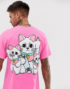 Oversize-футболка с принтом на спине New Love Club - Розовый