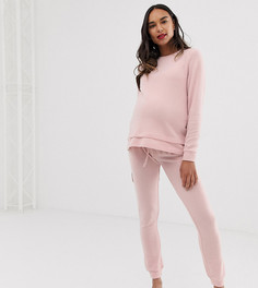 Свитшот и джоггеры для дома ASOS DESIGN Maternity - Розовый