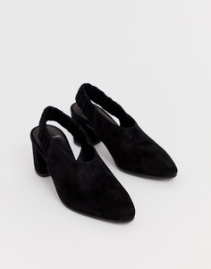 Черные туфли на блочном каблуке с ремешком на пятке Vagabond Tracy - Белый