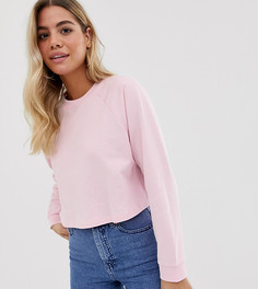 Розовый свободный укороченный свитшот ASOS DESIGN - Розовый