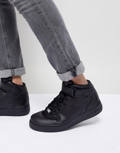 Черные кроссовки Nike Air Force 1 Mid 07 - Черный