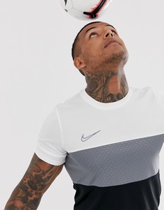 Монохромная футболка колор блок Nike Football - Черный