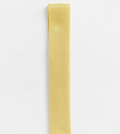 Трикотажный галстук горчичного цвета Heart & Dagger - Желтый