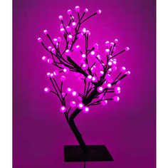 Светодиодная композиция Light Бонсай шарики розовый 60 см, 96 led.