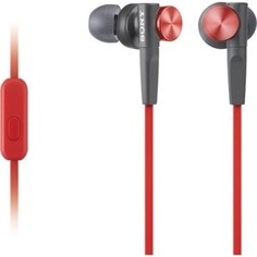 Наушники Sony MDR-XB50AP red