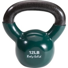 Гиря Body Solid 5,4 кг (12lb) обрезиненная темно-зеленая KBV(KVC)12