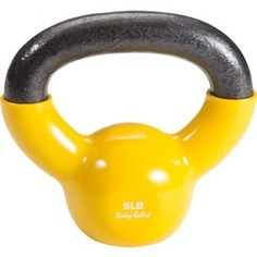 Гиря Body Solid 2,3 кг (5lb) обрезиненная желтая KBV(KVC)5