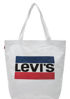 Хлопковая сумка с логотипом бренда Levis