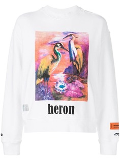 Heron Preston джемпер с круглым вырезом и принтом