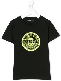 Balmain Kids футболка с логотипом