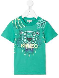 Kenzo Kids футболка с принтом тигра