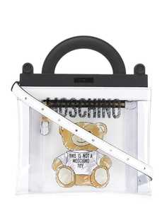 Moschino прозрачная сумка-тоут Teddy Bear