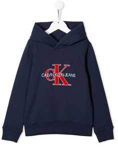 Calvin Klein Kids худи с нашивкой-логотипом