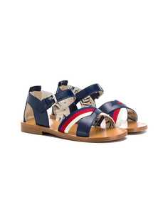 Gucci Kids сандалии с полосками Web