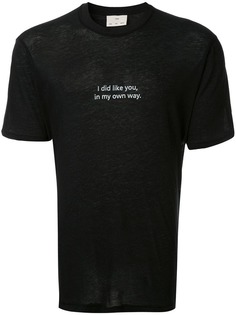 Song For The Mute slogan print T-shirt