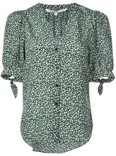 Veronica Beard рубашка с короткими рукавами и цветочным принтом