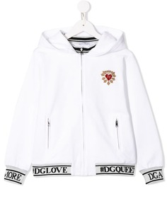 Dolce & Gabbana Kids толстовка на молнии с капюшоном