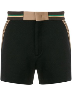 Fendi шорты с полосками на поясе