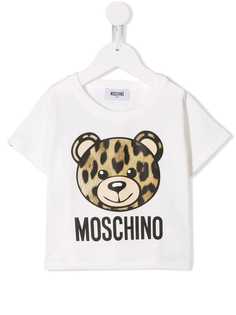 Moschino Kids футболка с принтом логотипа