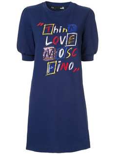 Love Moschino платье Think Love с принтом