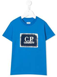 Cp Company Kids футболка с нашивкой-логотипом