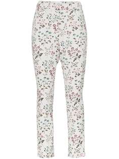 Erdem Sydney floral jacquard skinny trousers