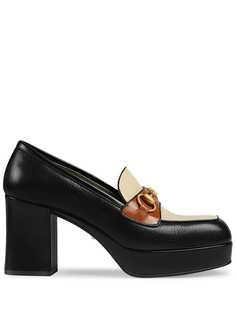Gucci лоферы Horsebit на платформе