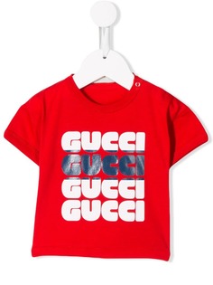 Gucci Kids футболка с логотипом