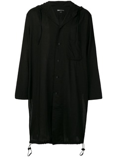 Y-3 пальто-рубашка оверсайз с капюшоном