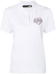 Love Moschino рубашка-поло с логотипом