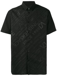 Versace Jeans рубашка с контрастным логотипом