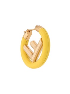 Fendi маленькая круглая серьга F Is Fendi